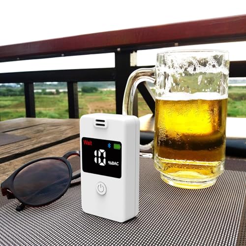 Professional-grade Bluetooth Alcohol Tester with Digital LCD Display