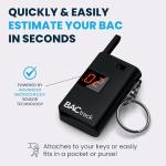 BACtrack Keychain Breathalyzer with 20 Mouthpieces