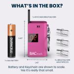 BACtrack Pink Keychain Breathalyzer - Ultra-Portable