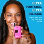 Pink Keychain Breathalyzer | Ultra-Portable Alcohol Tester