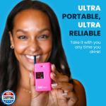 BACtrack Pink Keychain Breathalyzer - Portable & Compact