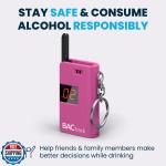 BACtrack Pink Keychain Breathalyzer - Portable & Compact