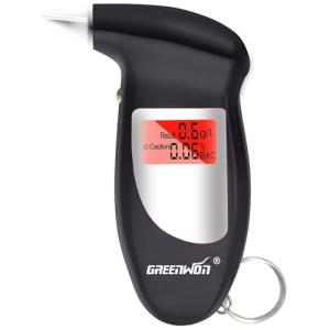 GREENWON Portable Keychain Alcohol Breathalyzer with Alert