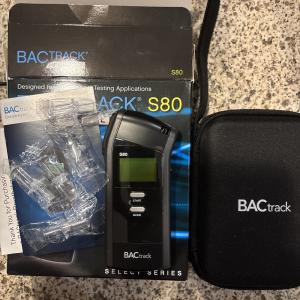 BacTrack S80 Digital Breathalyzer with Test Tips