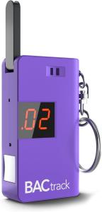 Purple Keychain Breathalyzer | Ultra-Portable Alcohol Tester