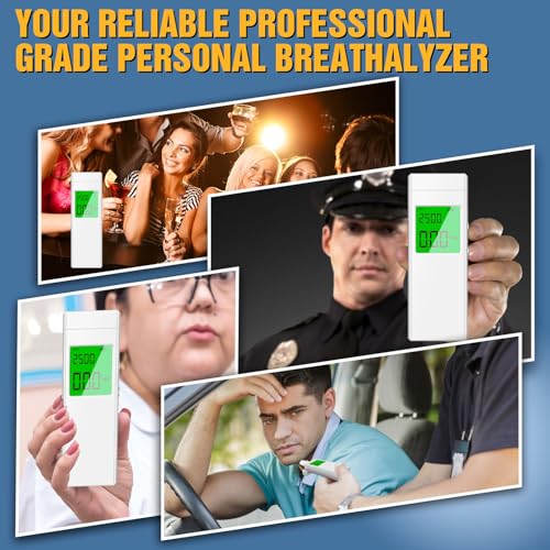 Professional Portable Breathalyzer | Accurate Alcohol Tester with Charger