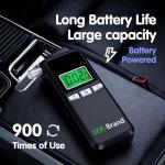Portable Professional Alcohol Breathalyzer with 10 Mouthpieces