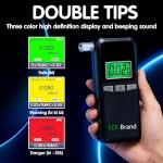 Portable Professional Alcohol Breathalyzer with 10 Mouthpieces