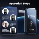 Professional Portable Breathalyzer with 8 Mouthpieces