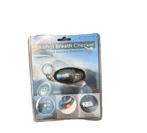 Keychain Breathalyzer with Timer and LED Light