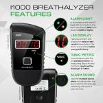 FDA Cleared Portable Breathalyzer with LED Display