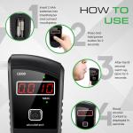 FDA Cleared Portable Breathalyzer with LED Display