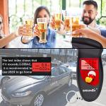 GREENWON Portable Keychain Alcohol Breathalyzer with Alert