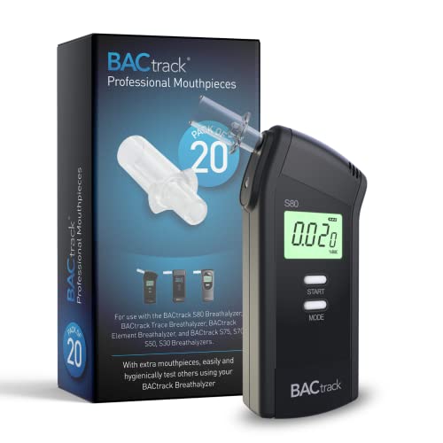 BACtrack S80 Pro Breathalyzer + 20 Mouthpieces Bundle