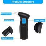 Portable Alcohol Breathalyzer with LCD Display
