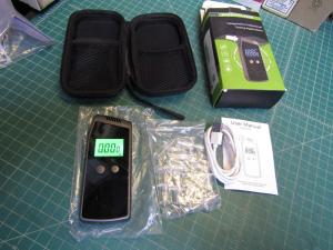 Portable Digital Alcohol Breathalyzer with Display