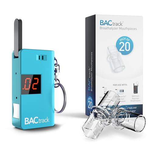 BACtrack Keychain Breathalyzer with 20 Mouthpieces