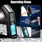 Portable High-Precision Alcohol Breathalyzer with LCD Display