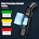 Portable High-Precision Alcohol Breathalyzer with LCD Display