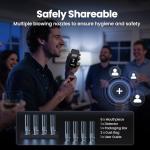 Portable High-Accuracy Breathalyzer with 8 Mouthpieces