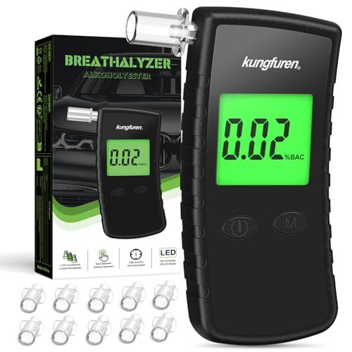 Professional Home Breathalyzer Alcohol Tester - LCD Display