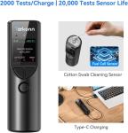 Portable LCD Display Fuel Cell Breathalyzer with App