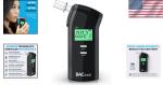 Compact Black Breathalyzer - Easy to Use