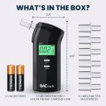 Compact Black Breathalyzer - Easy to Use
