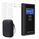 Portable Breathalyzer with 15 Mouthpieces and Bag