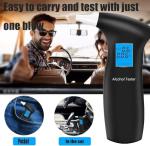 Portable Breathalyzer with LCD Display and 12 Mouthpieces