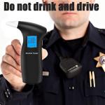 Portable Breathalyzer with LCD Display and 12 Mouthpieces