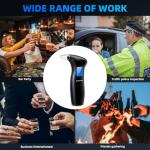 Portable Breathalyzer with LCD Display and Mouthpieces