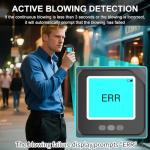 CJC Portable Personal Breathalyzer with 10 Mouthpieces