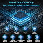 Portable Breathalyzer with Digital Display and 20 Mouthpieces