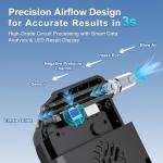 Portable Breathalyzer with Digital Display and 20 Mouthpieces