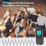 Portable Breathalyzer with Digital Display and 20 Mouthpieces