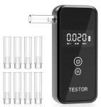 High-Accuracy Portable Breathalyzer with 8 Mouthpieces
