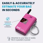 BACtrack Pink Keychain Breathalyzer - Ultra-Portable