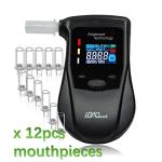 iBACheck Rechargeable Breathalyzer with 12 Mouthpieces