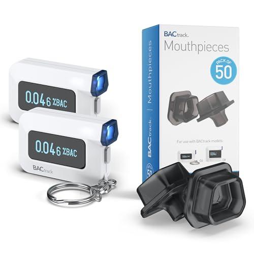 BACtrack C6 Keychain Breathalyzer with 50 Mouthpieces