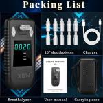 Rechargeable Personal Breathalyzer with Quick Test Feature