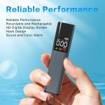 Compact Breathalyzer with Digital Display and Alarm