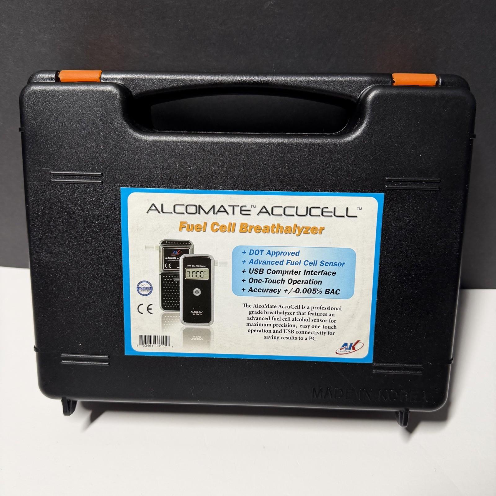 AlcoMate AccuCell AL9000 Breathalyzer Device