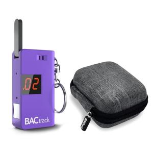 BACtrack Keychain Breathalyzer and Case Bundle