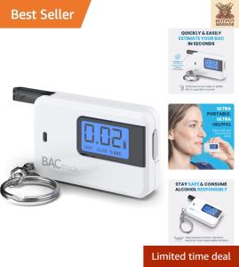 Compact Keychain Breathalyzer for Fast BAC Readings