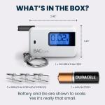 Compact Keychain Breathalyzer for Fast BAC Readings