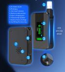 SUPNOVA Fuel Cell Alcohol Breathalyzer with 10 Mouthpieces