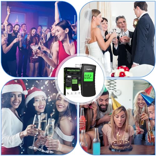 Professional Home Breathalyzer Alcohol Tester - LCD Display