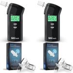 BACtrack S80 Professional Breathalyzer and Mouthpieces Bundle (2 Breathalyzers + 2 Mouthpiece Packs)