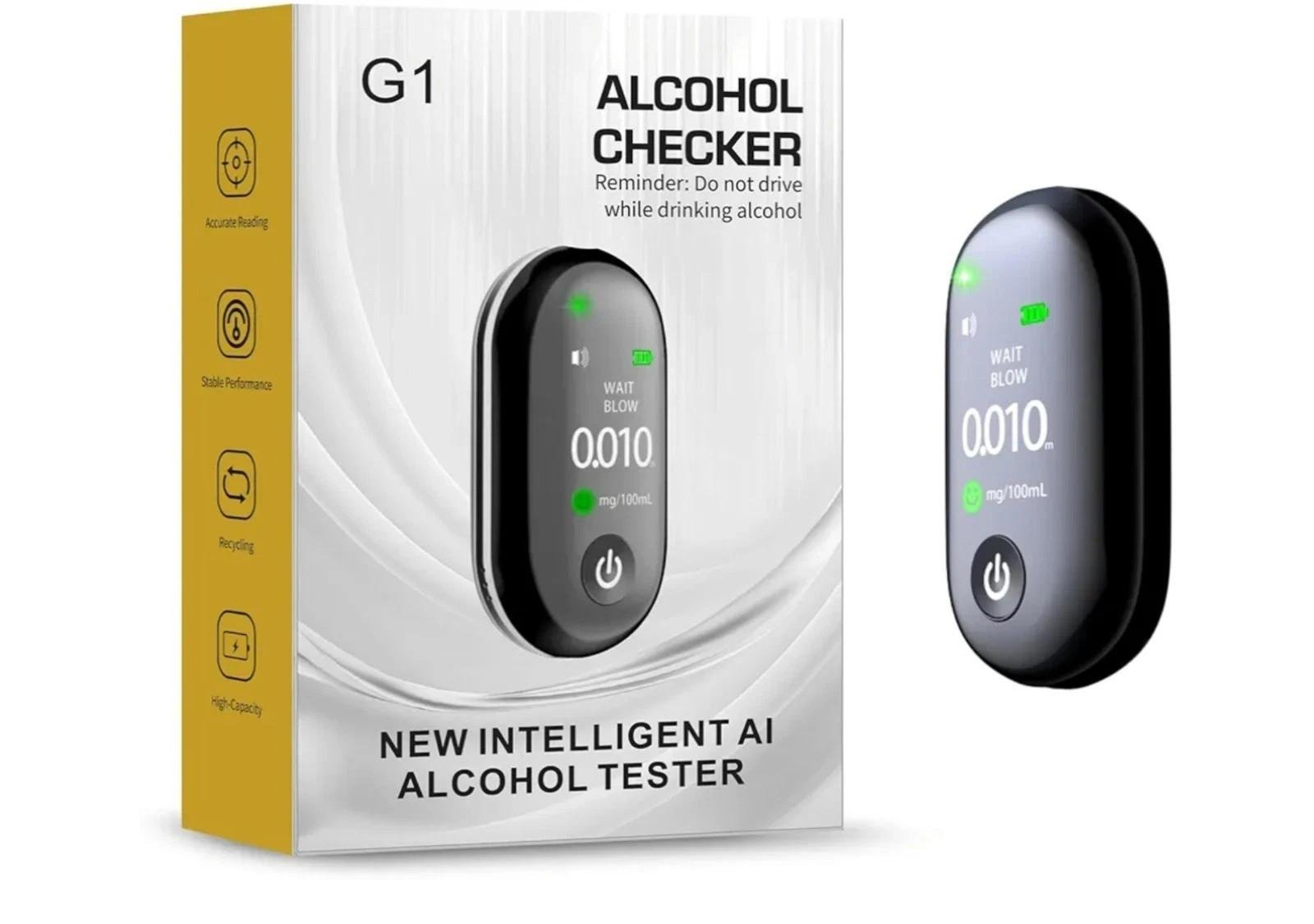 Portable Keychain Breathalyzer Alcohol Tester